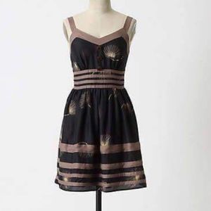 Anthropologie Burlap Dandelion Wish Dress